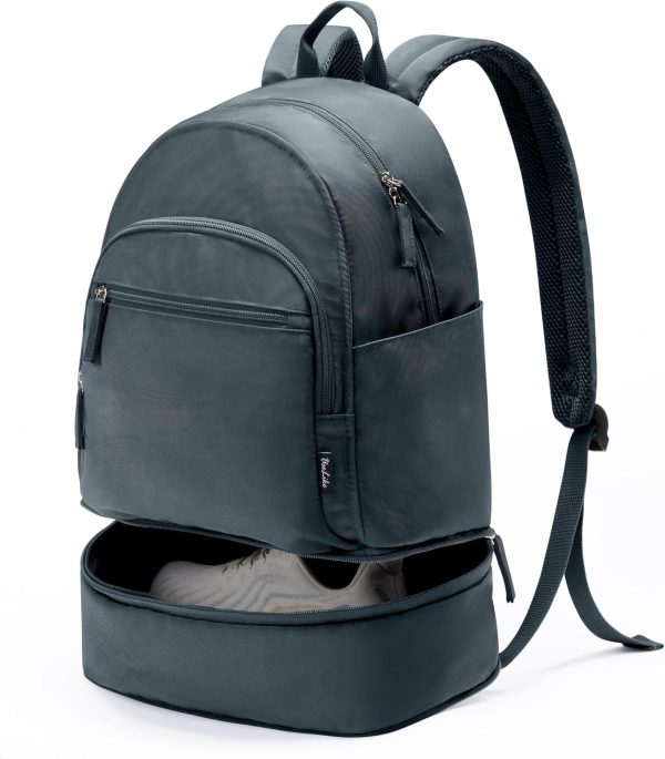 Gym Backpack for Women Men, Lightweight Gym Bag with Shoe Compartment, Waterproof Workout Backpack with Wet Pocket